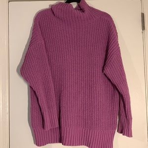 Aerie Oversized Chenille Mock Neck Sweater